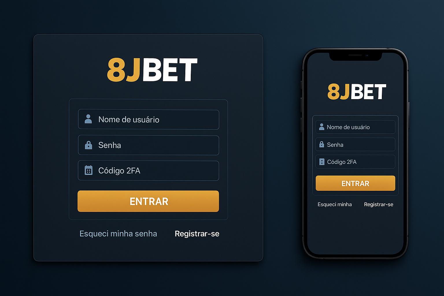 Criar uma nova Conta no plataforma 8JBET  